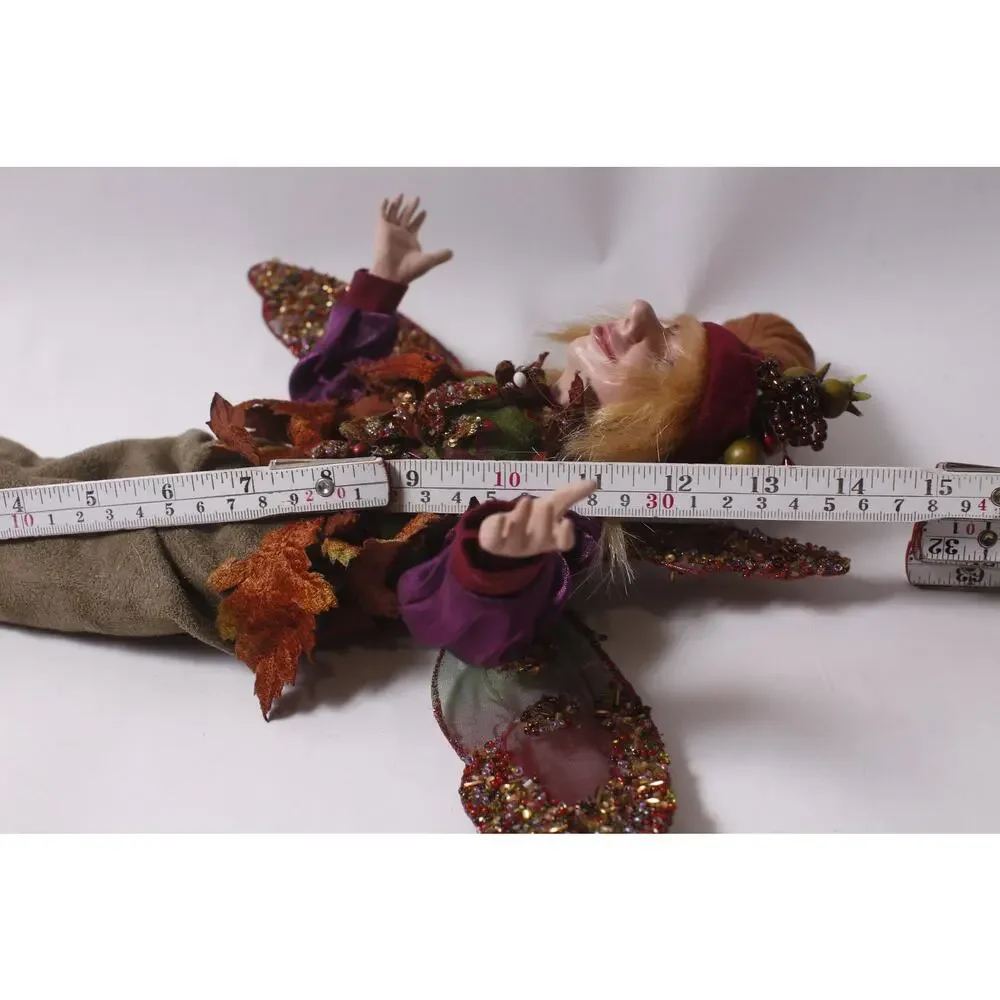 Vintage Autumn Elf Decorative Doll Window Display Shelf Sitter ~ 260702-WH 1125